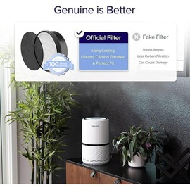 LEVOIT LV-H132 Replacement Filter, Genuine LV-H132-RF Air Purifier Filters, High-Efficiency Activated Carbon for Removal of Smoke, Odor, Allergens, Pollen, 4 Pack