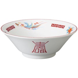 Ale-net Ramen Donburi, Set of 3, Ramen Bowl, Noodle Bowl, Transfer Phoenix Cut, 6.8 Bowl