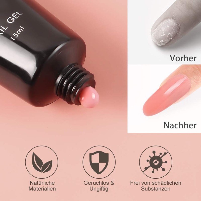Nail Gel Kit Safe Reliable Easy to Use Nail Extension