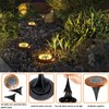 JKIMK Solar Ground Lights Outdoor Waterproof Flat Garden Solar Disk