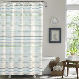 Tommy Bahama La Scala Breezer Shower Curtain, 72 x 72, Pastel Green