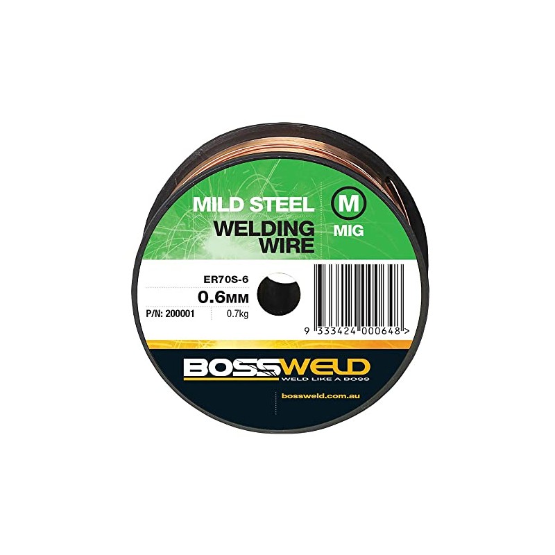 Bossweld Mild Steel MIG Welding Wire, 0.6 mm (0.7 Kg