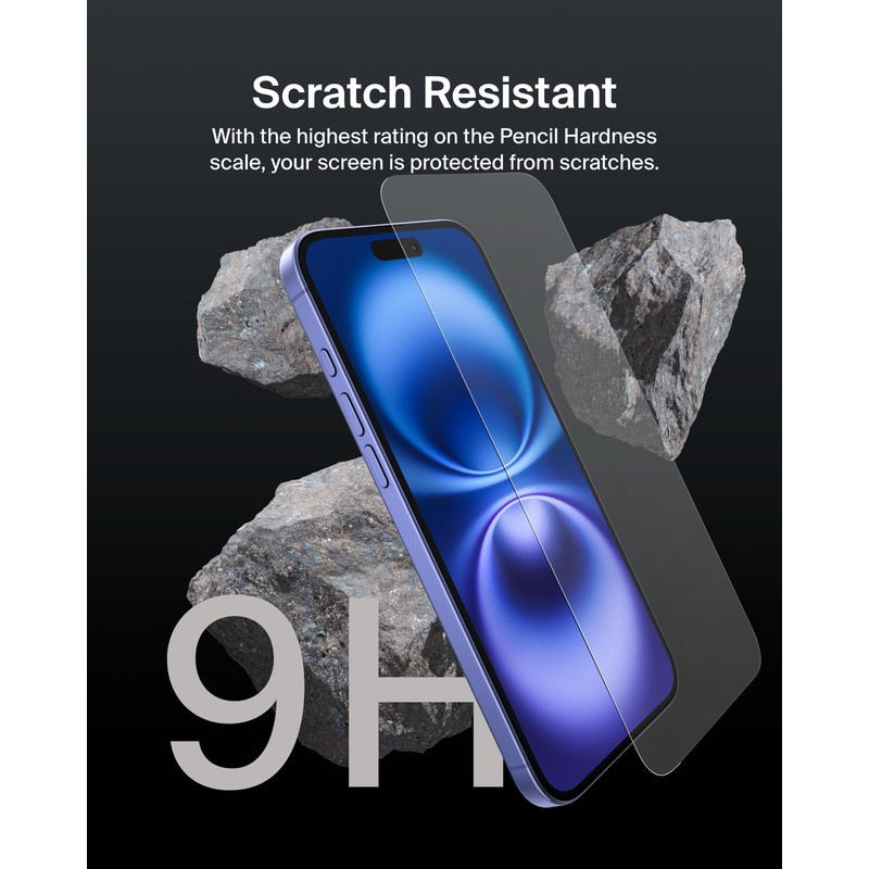 Belkin Belkin ScreenForce InvisiGlass Treated Screen Protector for iPhone 16
