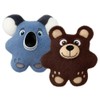 KONG Snuzzles Bear & Koala Plush Dog Toy Bundle Combo