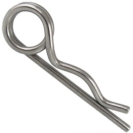 Spring Pin Double 4.5 x 97 mm – Pack of 5 – Male / Cotter Pin – Made of A4 Stainless Steel BOOTSTEILE BRAUER®