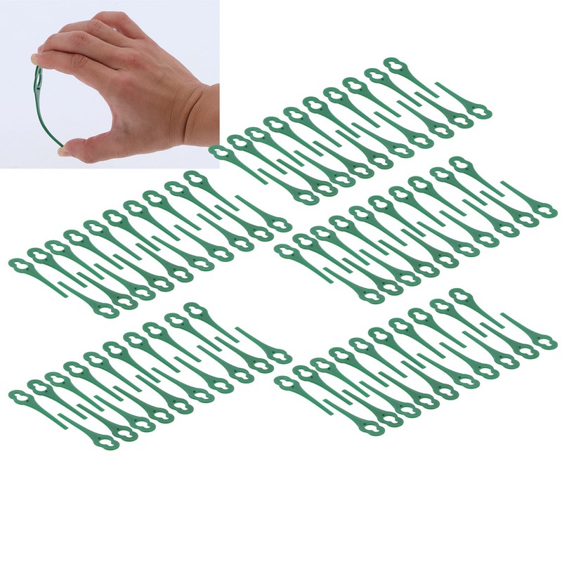 100pcs Plastic Grass Trimmer Blades Lawn Mower Replacement Cutting Blades