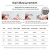 TENPAL French Tip Press On Nails Short Almond Nude Pink