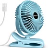 BESKAR Clip on Fan, Portable Small Desk Fans with Strong