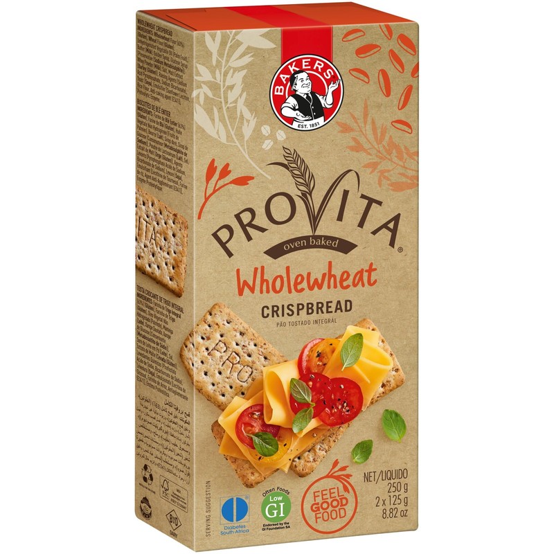 Bakers Provita Wholewheat Crispbread 250 g UK UK Pack of