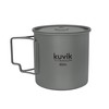 Kuvik 650ml Titanium Pot with Lid - Ultralight and Compact