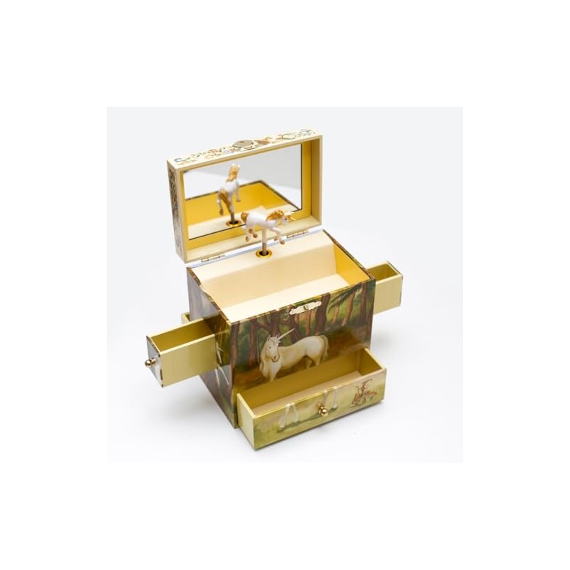Magic Kid's Unicorn Musical Jewelry Box – 2-in-1 Organizer with