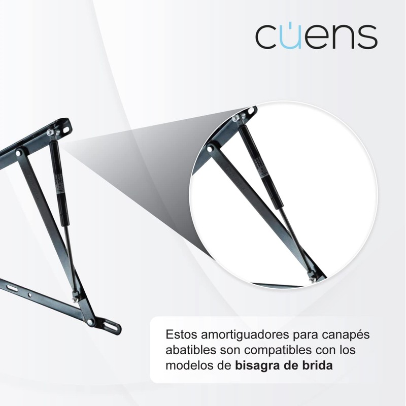Cuens Set of 2 Gas Springs or Shock Absorbers for