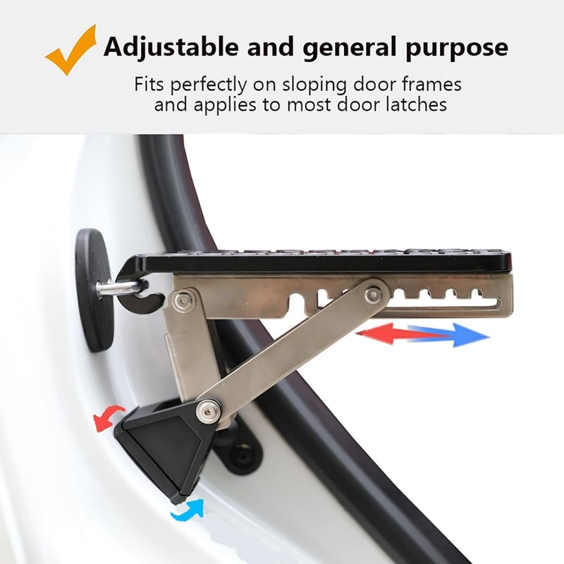 QIOON Car Door Step, Foldable Door Hook Step Pedal for