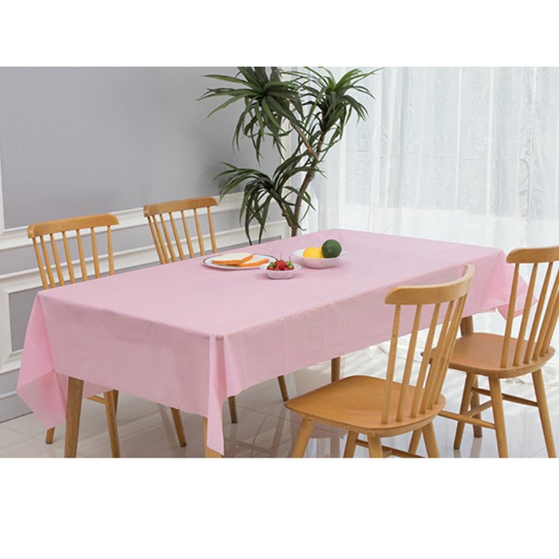 aoozleny Premium Disposable Plastic Tablecloth (54 x 72 inches), Decorative