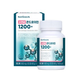 1 box (25-day supply) of bovine cartilage chondroitin 1200+, boswellia, calcium, green-lipped mussel, rice bran, vitamin D, magnesium, and calcium / 소연골 콘드로이친 1200+ 1박스(25일분) 보스웰리아 우슬 칼슘 초록잎홍합 미강 비타민D 마그네슘 칼마디