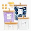 Clear Laundry Pods Container & Dryer Sheet Holder Set -