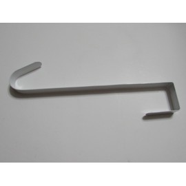 dobar Over The Door Metal Wreath Hanger - 11-Inch (White)