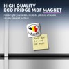 1 x Square MDF Fridge Magnet - Belgium Map Flag