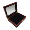 COZENTA Golf Ball Display Collection Case Showcase Storage Box Wood