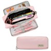 Wrapables Large Capacity Pencil Case, 3 Compartment Pencil Pouch -