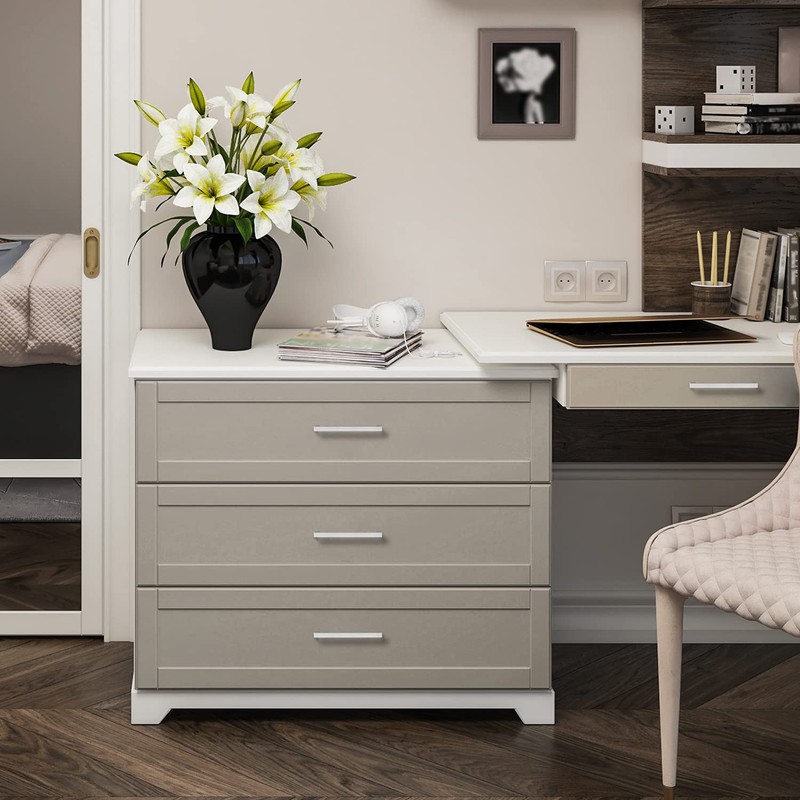 Ravinte 10 Pack Square Cabinet Pulls 6-1/4 Inch Brushed Nickel