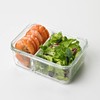 Glasslock Duo 3 Piece Clear Tempered Glass Microwave, Dishwasher, Freezer,