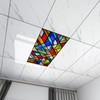 2PCs Magnetic Fluorescent Light Covers for Classroom, Office Drop Ceiling