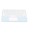 Touch Wireless Keyboard Round Keycaps Ergonomic Design Ultra Thin Smart