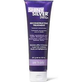 One 'n Only Shiny Silver Ultra Reconstructive Treatment, Helps Reconstruct and Repair Damaged Hair, Moisturizes and Provides Intense Shine, Revitalizes Blonde and Highlighted Hair, 8.5 Ounces