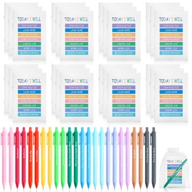 48Pcs Positive Affirmations Gifts Bulk Inspirational Notebooks with Motivational Pens Small Bags, Employee Appreciation Gifts Small Notepads for Coworkers Staff Team Teachers Students Back to School