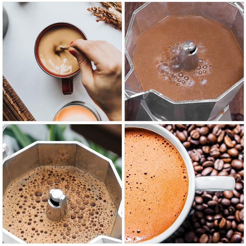 150/300ML Aluminum Coffee Maker Espresso Coffee Pot Metal Coffee Maker