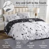 Lekesky Reversible Duvet Cover Queen Size, White Black Tree Branch