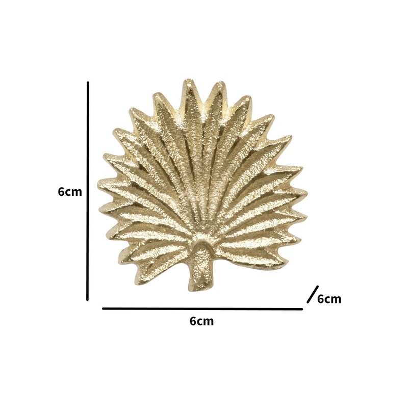 Melody Maison Gold Palm Leaf Drawer Knob