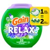 Gain Super Sized flings! Laundry Detergent Soap Pacs, Relax, 3-in-1