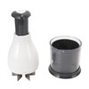 Mini Chopper White Manual Stainless Steel Blade PP Material Easy