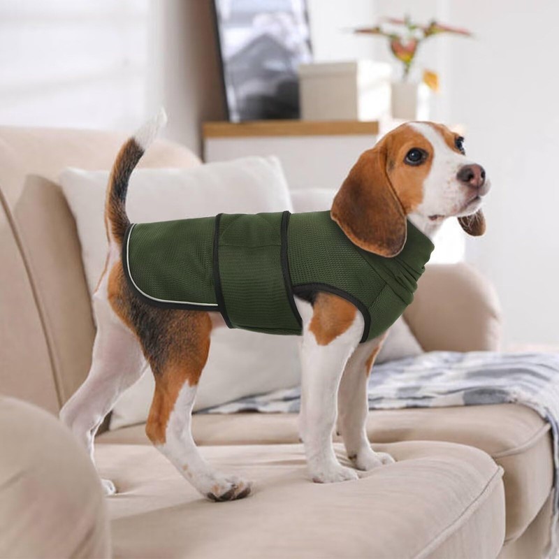 IDOMIK Dog Anxiety Calming Hoodie, Breathable Dog Jacket Vest for