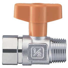 SANEI V66B-20 Ball Valve with Nut, One-touch Handle Attachment and Removal, Nut Rotation, Sealing Sold Separately