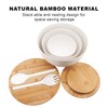 ECOWAY Salad Bowls Set of 3 with Lid & Serving