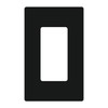 Lutron CW-1B-BL Claro Single Gang Rocker Wallplate, Black