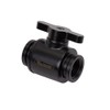 Barrow G1/4" Mini Valve with Aluminum Handle, Black Handle, Black