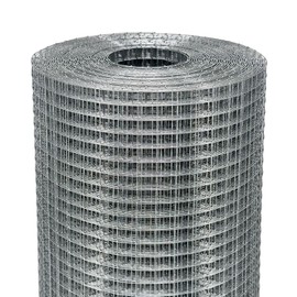 Salmut Hardware Cloth 1/2 in. x 3 ft. x 50 ft. 19-Gauge, Galvanized Wire Mesh Roll, Chicken Wire Fencing, Welded Wire Fence Roll, Gopher Mesh, Rodent Wire, Chicken Coop/Run Wire, Rat Wire Mesh