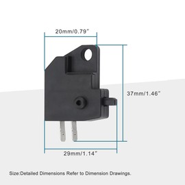 GOOFIT Left Brake Switch Replacement For 50cc 70cc 90cc 110cc 125cc 150cc 200cc 250cc ATV Dirt Bike Moped Scooter Pit Bike Dune Buggy
