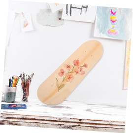 ifundom Blank Skateboard Deck Unfinished Wooden Skate Deck Maple Natural Wood Plain Skateboard Longboard Deck Blank Skateboard Plain Skate Deck for Art Painting Replacement Decor
