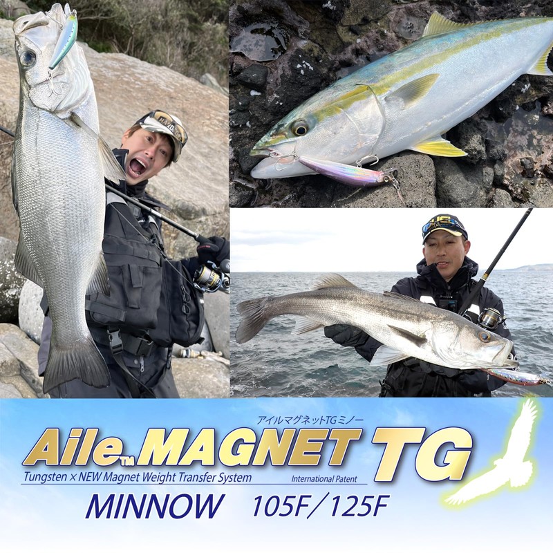DUEL Aisle Magnet TG Minnow 105F 105mm Floating Mat Chart