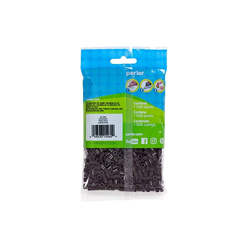 Perler 80-15262 Bulk Fuse Beads for Craft Activities 1000pcs, Cocoa