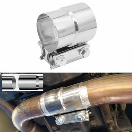 AotoKoop 4" Exhaust Clamp, Lap Joint Brand Clamp Stainless Steel OD 4" Pipe to ID 4" Pipe