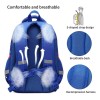 Cusangel Mochila escolar Cusangel 98653 color azul diseño astronauta