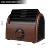 POOCCI Desk Fan Personal Quiet Powerful Small Table Fans Retro