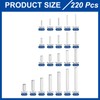 sourcing map 220Pcs 1 Set of 22 Sizes Dowel Pins