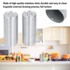 2pcs Spice Jar Stainless Steel Seasoning Bottle Salt and Pepper